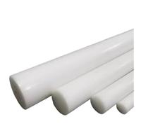 Varilla de nylon Varillas de pompón blancas y negras 3mm-40mm diámetro, barras plástico sólido resistentes al desgaste, materiales mecanizado varilla polioximetileno, 1/2 Uds(White,2Pcs Dia 11mm)