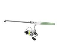 Varilla de Pesca de Bolsillo con Vara de Pescador de Reelpo Portátil Pole de Bolsillo de Bolsillo Retráctil con Ruedas de Carrete Ultra Luz Experiencia Portabilidad Unmatc Aluminio Diseñado (Black)