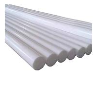 Varilla De Plástico, 1 Uds. Longitud 50cm/25cm Barra Sólida De Politetrafluoroetileno Blanco Mecanizado No Tóxico Respetuoso con El Medio Ambiente Varilla De Plástico PTFE DIY (Color : 15mm, Size :
