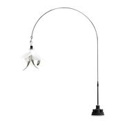 Varilla de plumas para gatos, juguete interactivo, accesorio de entrenamiento para gatitos | Accesorio de campana con función de sonido atractiva, estimula el comportamiento natural del instinto de