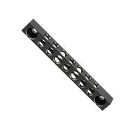 Varilla de queso de aluminio con agujeros de tornillo de 1/4 pulgadas para cámaras réflex digitales, monitores, aparejos de jaula, accesorios de fotografía, equipo de cámara de montaje de zapato