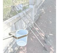 Varilla De Recolección De Muestras Extensible,Cucharón Tipo Embudo, Fácil De Transportar,Destinado Al Muestreo De Agua Análisis Y Monitoreo del Medio Ambiente,Plastic 1000ml,4.9~22.9 ft