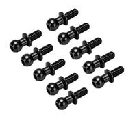 Varilla De Riel De Enlace De Cabeza De Bola RC, 10 Piezas De Varilla De Enlace De Tornillo De Metal Amortiguador De Choque Pernos Esféricos De Repuesto para Tamiya TT01 TT02 RC Car Buggy Truck(Negro)