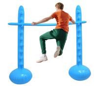 Varilla de salto para niños: juego de barra de salto inflable fácil de configurar, versión flotante de agua, boquillas de anclaje en la piscina, material a prueba de salpicaduras, segmentos de colores