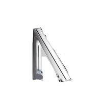 Varilla de secado Invisible aluminio, 1/2 unidades, 40cm, estante ropa plegable montado en la pared for interior, exterior, balcón, baño, ahorro espacio Para El Lavadero Y El Dormitorio(Silver)