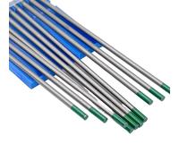 Varilla De Soldadura Electrodos WT20 WC20 WL15 WL20 WP WZ8 for máquina de soldadura TIG ARC Varillas de soldadura de electrodos de tungsteno TIG de 150/175 mm(Green,4.0mm,175mm x10PCS)