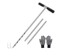 Varilla de sonda de suelo de acero inoxidable de 43,2 a 121,9 cm, localizador de tanque séptico