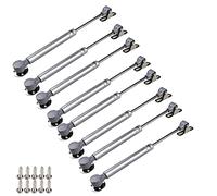 Varilla de soporte de resorte de gas para gabinete, Puntal de gas hidráulico 100N 268 mm Multicolor for puerta gabinete Paquete 2 a 8(Silver,268mm-8pcs)