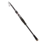 Varilla de telescópica - Pole de fundición de Viaje Plegable para y Trucha | Varilla de de Fibra de Carbono portátil, cañatera Ligera para de Agua Dulce o Lago, caña telescópi