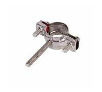 Varilla de tornillo M8 de 50mm, ajuste de tubo OD de 8-108mm, abrazadera de soporte de suspensión de tubo de acero inoxidable 304, Clip de soporte con funda azul, 1 Uds.(WHITE,102-108mm)