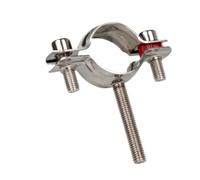 Varilla de tornillo M8 de 50mm, ajuste de tubo OD de 8-108mm, abrazadera de soporte de suspensión de tubo de acero inoxidable 304, Clip de soporte con azul, 1 Uds.(WHITE,25-27mm)