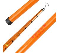 Varilla extensible Surveyi con bolsa de transporte de 26.2ft / 8 m, barra ligera de grado Teles para torre de telecomunicaciones y herramienta de uri amarillo sutil
