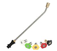 Varilla Extensora Para Hidrolimpiadora con 5 chorros de chorro de alta presión, boquilla para Kärcher K2, K3, K4, K5, K6, K7 De Extensión De Acero Inoxidable varilla curva de 30° Para