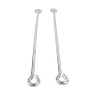 Varilla galvanizada para mango para tipo 75, compatible con bombas regulares de doble acción Flower para patio de recreo, para agua de jardín para repuestos y pozos para piezas de mantenimiento, plata