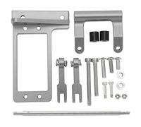 Varilla hidráulica de aleación de aluminio 1/10 con kit de montaje para servos, de dirección hidráulica para coches RC 1/10, cilindro hidráulico mini de precisión con