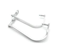 Varilla hidráulica maletero coche Protección Manos Para Motocicleta Guardamanos Protectores Cepillo Palanca Freno Embrague Equipo Motocross(Plata)