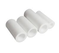 Varilla hueca de PTFE de 25 cm - Tubo de politetrafluoroetileno blanco for bricolaje/sellos/bujes/válvulas - Diámetro exterior: 20-55 mm, orificio: 8-45 mm(30mmx17mm)