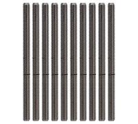 Varilla m4 Barra de acero inoxidable de acero inoxidable Desgaste resistente a la barra roscada Resistente para equipos de ingeniería maquinaria médica 10 paquete (Segrehy4yzm-15)
