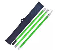 Varilla Medición Altura, Palo de Fibra de Vidrio Aislado, Herramienta Medición Árboles con Gancho, Mantenimiento Eléctrico y Manejo Seguro de Cables(3 sections:13.1ft/4m)
