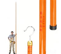 Varilla Medición Telescópica Varilla De Medición Aislada Liviana, Juego 1 2 3 4 Varilla Grado Alto Voltaje, Medición Lectura Directa Extra Larga Topografía Subestaciones(Set of 4,12m/39.4ft)