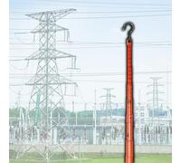 Varilla medidora de altura telescópica de resina aislada for mediciones eléctricas seguras, regla ajustable de 20 pies a 59 pies, 1 unidad(Orange,6m)