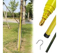 Varilla Medidora de Altura Varillas para Medir La Altura de Árboles con Bolsa y Gancho, Pértiga Telescópica Aislada para Medición de Distancias Forestales, Varillas de Resina Epoxi(18m(59ft))