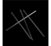 Varilla mezcladora Varilla agitadora de vidrio for vaso laboratorio, barra desviación borosilicato transparente, varillas drenaje, 4mm diámetro a 12mm, 12 Uds(10x150mm)