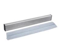 Varilla niveladora de cuello de guitarra con tiras de papel de lija reemplazables, herramienta de apósito de trastes de precisión, nivelador de trastes