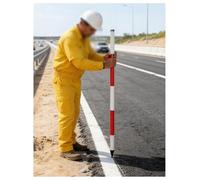 Varilla niveladora telescópica de aluminio ligero for topografía, construcción, marcado al aire libre(A,300CM)