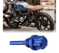 Varilla para nivel Aceite CNC Ligera para Motocicleta Varilla | Aleación aluminio CNC, hexagonal, acabado anodizado , instalación directa, universal(Blue)