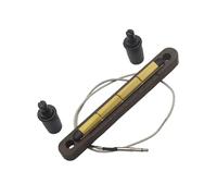 Varilla piezoeléctrica compacta y ligera para guitarra baja, ideal para uso portátil en conciertos, estudios y ensayos, durabilidad y pastilla de bajos de madera