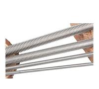 Varilla Roscada 1-20 piezas tornillo de rosca completa acero inoxidable DIN975 M8M10M12 * L varilla dentada perno doble cabeza a través tornillos sin alambre(25mm,M8 (20PCS))