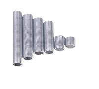 Varilla Roscada 10 Uds tubo de Metal hueco roscado tornillo tuerca tapa galvanizada lámpara conectar varilla enlace Base fija(M10X50mm)