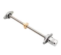 varilla roscada con tuerca de cobre, Juego de husillos trapezoidales T8 con accesorios for impresora 3D, paso de 1 mm a 14 mm, longitud de husillo de 100 mm a 700 mm.(2mm Pitch 14mm Lead,400mm)