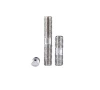 Varilla roscada de doble extremo, A2-70 304 Stainless Steel Double-Ended Threaded Rod M3 M4 M5 M6 Multiple Sizes Pack(M4 x 30mm 5 Pcs)