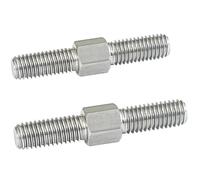 Varilla roscada de doble extremo M4-M16 - Pernos prisioneros de acero inoxidable 304 con rosca izquierda y derecha for aplicaciones industriales(M16x60mm 1pcs)