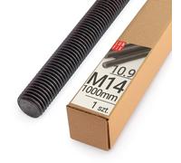 Varilla Roscada M14x1000 mm, Acero 10.9, 1 pieza, Métrica Completa DIN 976, Rosca Métrica, Varilla para Anclaje, Fijaciones Metálicas y Montaje Industrial, Barra Roscada Metálica, Lun Fix