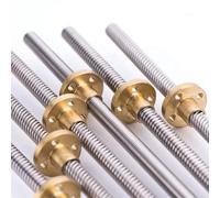 Varilla Roscada Tornillo de avance T8, varilla trapezoidal THSL-300-8D, rosca tornillo for impresora 3D, 8mm, 1mm longitud, 100-1000mm con tuerca latón(Pitch 2mm Lead 2mm,600mm)
