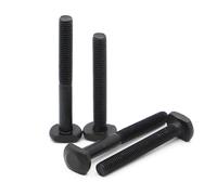 Varilla Roscada Tornillo de sujeción for máquina fresadora con punzón en forma T acero al carbono varilla roscada negra(40mm)