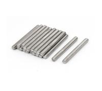 Varilla roscada tornillos Barra tono plateado M5x50mm totalmente 20pz