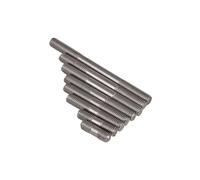 Varilla Roscada Varilla roscada de doble extremo, métrica, acero inoxidable 304, pernos prisioneros sin cabeza, tornillo, varilla dientes(180mm,M5(2pcs))