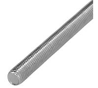 Varilla roscada - zincada, rosca M14, longitud de 1 metro, fabricada en acero, ideal para sujetar y anclar estructuras en proyectos de ferretería.