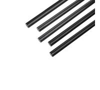 Varilla sólida de fibra de vidrio negra, diámetro de 0,8-8 mm, longitud de 500 mm, paquete de 10 piezas, aislamiento liviano de alta resistencia(1.5x500mm)