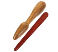 Varillas 2 Podal Reflexología de Madera para Masaje Piezas