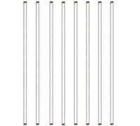 Varillas agitadoras de vidrio de 8 Uds., barra de borosilicato de 6x200mm de alto, barra mezcladora agitadora resistente a la corrosión de laboratorio for agitar y fundir