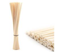 Varillas Ambientador 50 Piezas Palos de Difusor Reed Varillas Difusoras Recambio para Difusor de Aceite Esencial para Aceite Esencial Hogar Oficina Hotel SPA (25cm x 3mm,Color de Madera)