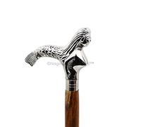 Varillas de caminar de lujo cromadas premium | Bastón de madera de palisandro hecho a mano con barras decorativas de latón macizo | Bastones y muletas | Nagina International ...