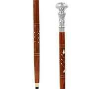 Varillas de caminar de lujo cromadas premium | Bastón de madera de palisandro hecho a mano con barras decorativas de latón macizo | Bastones y muletas | Nagina International ...