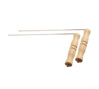 Varillas de cobre radiestesia, varilla de detección de cobre puro 99.9% con asas de madera, varillas de búsqueda de agua para adivinación, prospección de oro, caza mineral, invenciones paranormales (2