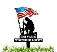 Varillas de decoración de jardín - inoxidables resistentes a la intemperie Patrióticas, varillas decorativas de jardín para balcones, terrazas, caminos, exteriores, primavera, naturaleza, interior